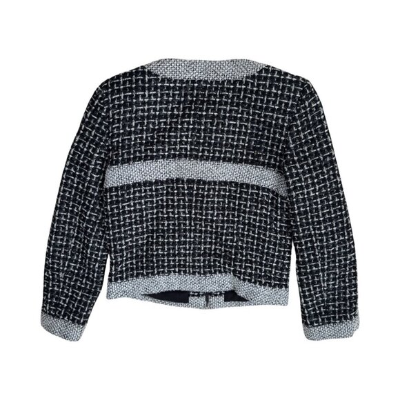 Chanel black white tweed short jacket size 38 - Picture 3 of 7